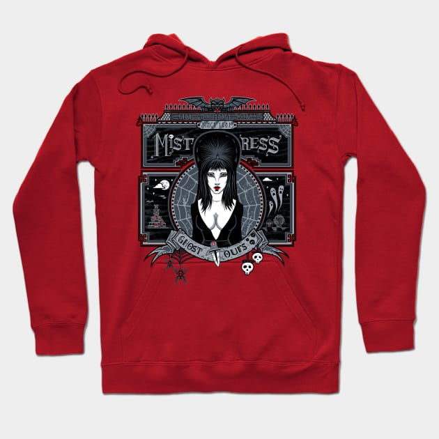 Mistress Ghost Tours Hoodie by Onebluebird